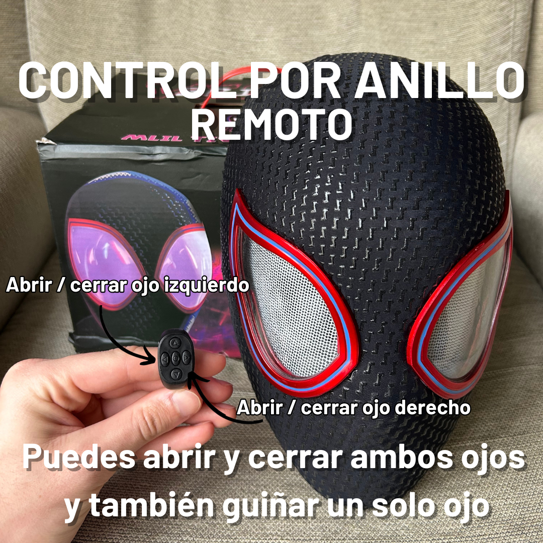 Máscara Miles Morales Ojos Movibles