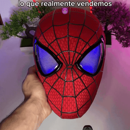 Máscara Andrew Garfield Ojos Movibles