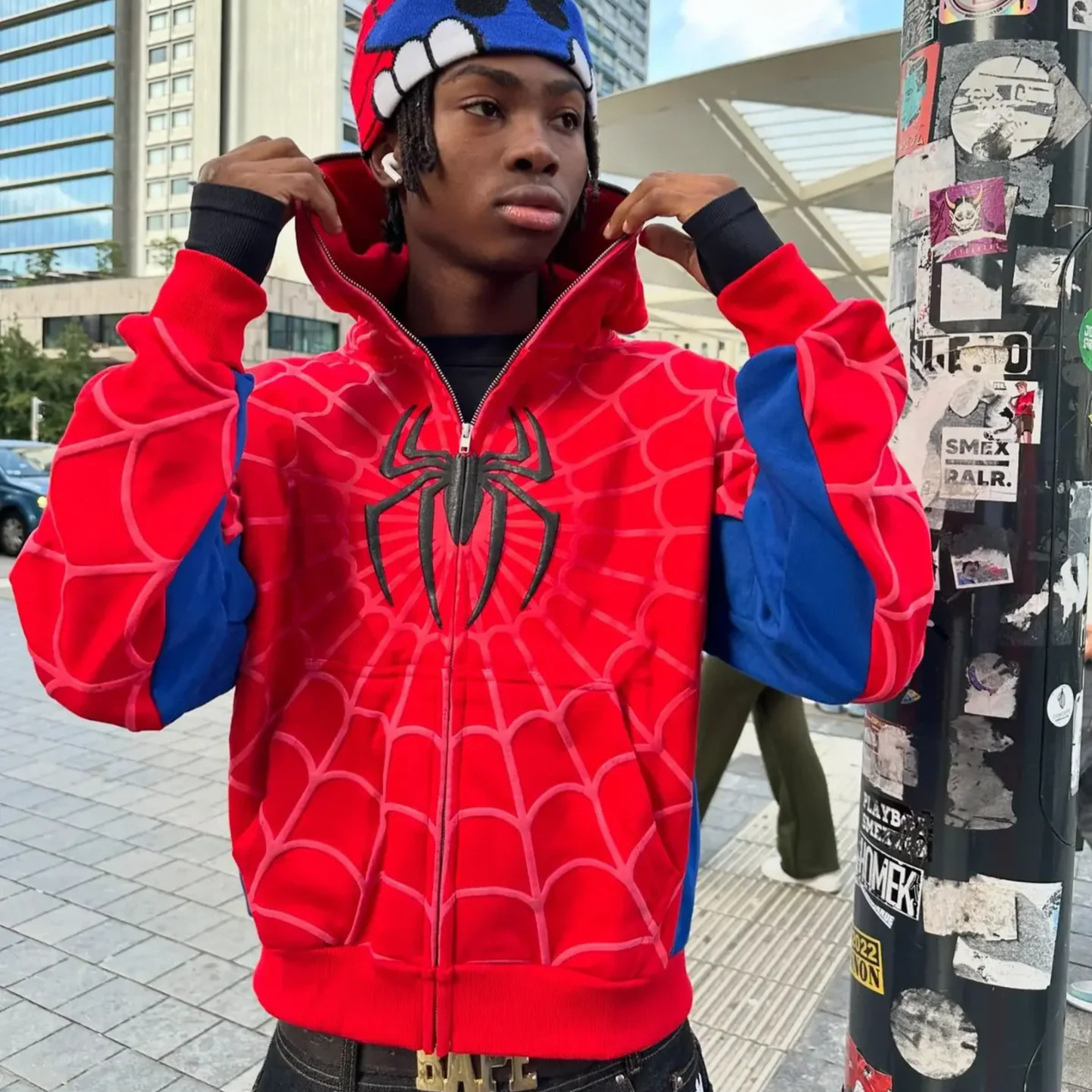 Sudadera con capucha y cremallera de Spider-Man