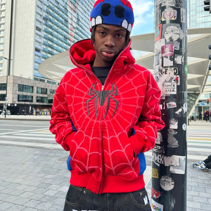 Sudadera con capucha y cremallera de Spider-Man