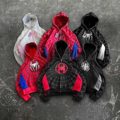 Sudadera con capucha y cremallera de Spider-Man