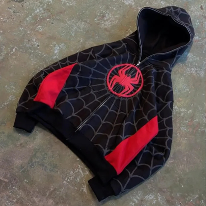 Sudadera con capucha y cremallera de Spider-Man