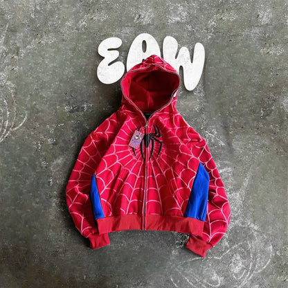 Sudadera con capucha y cremallera de Spider-Man